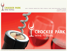 Tablet Screenshot of crockerparkwinefestival.com